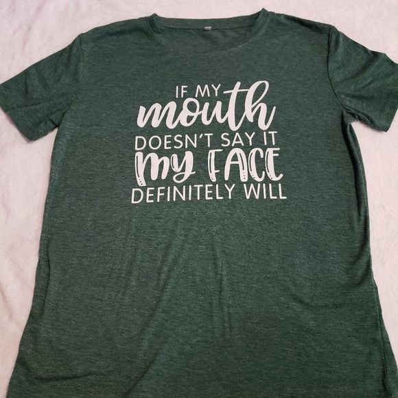 NA Tops - Medium Green Graphic Tee